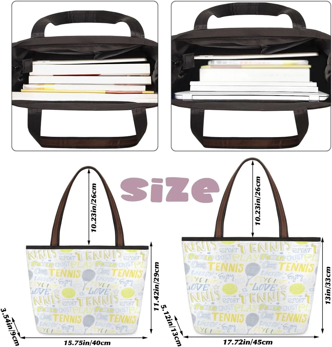 Tote Bag for Women with Zipper Large Capacity Top Handle Casual Shoulder Bag Handbag Reusable Shopping