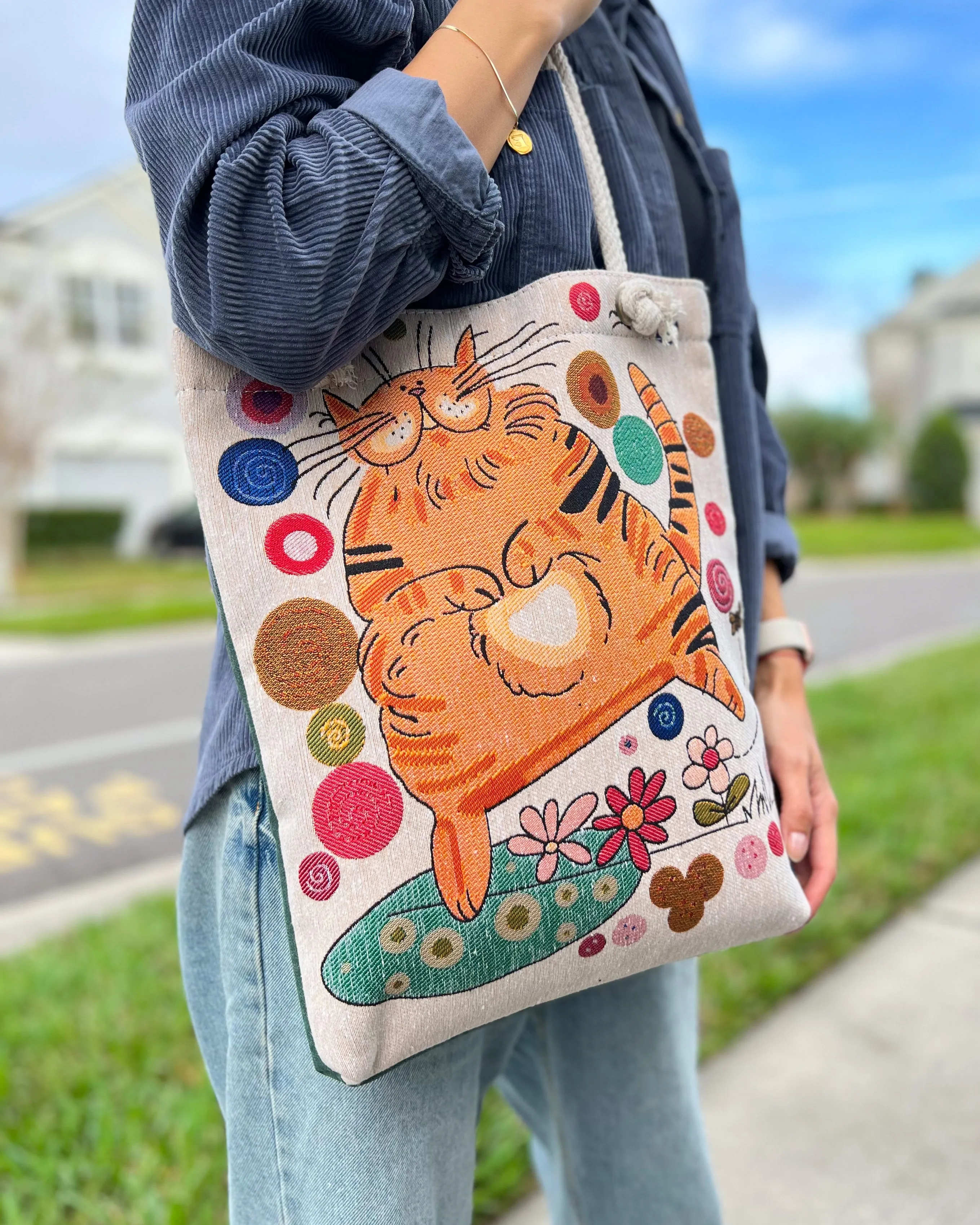 Tote Bag for Women, Woven Tote Bag
