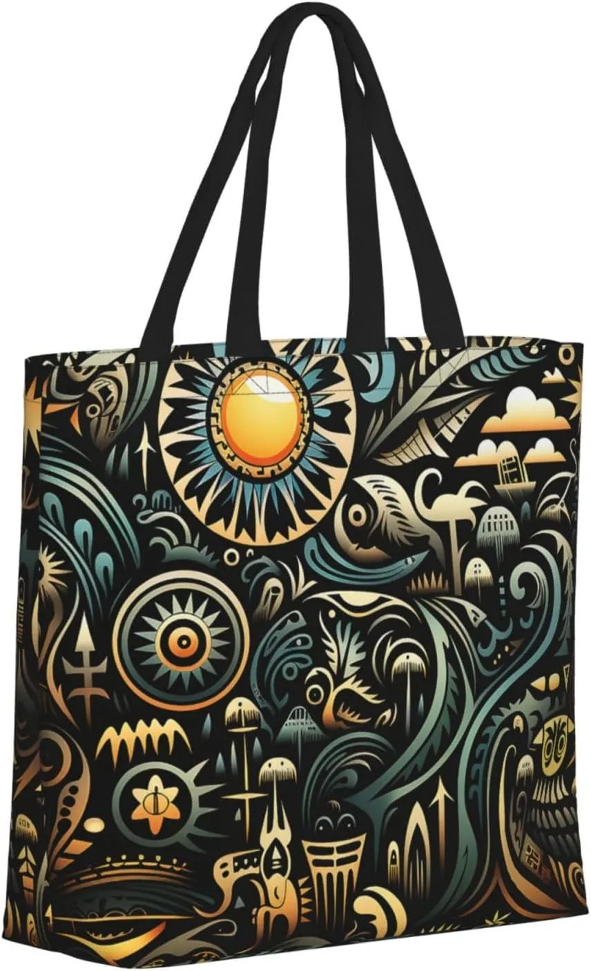 Tote Bag Large Capacity Grocery Bag With Zipper Cute Bunnys Shopping Bag Shoulder Bag for Women
