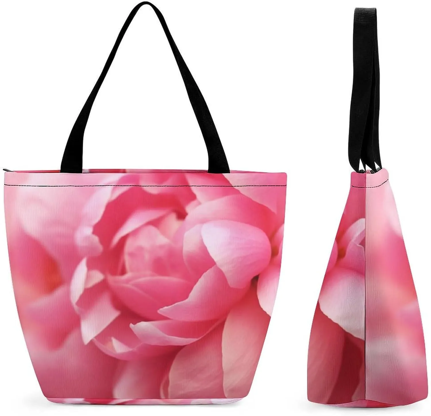 Tote Bag Reusable Grocery Bag Foldable Shopping Bag Extra Large Shoulder Bag Dairy Cow Tote Bag for Travel Work