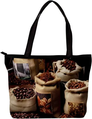 Tote Bags for Women,Womens Handbags,Small Tote Bag,Enjoy Coffee Time