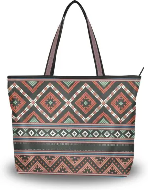 Traditional Thai Element Fashion Shoulder Bags Tote Bags Handbags For Women, L