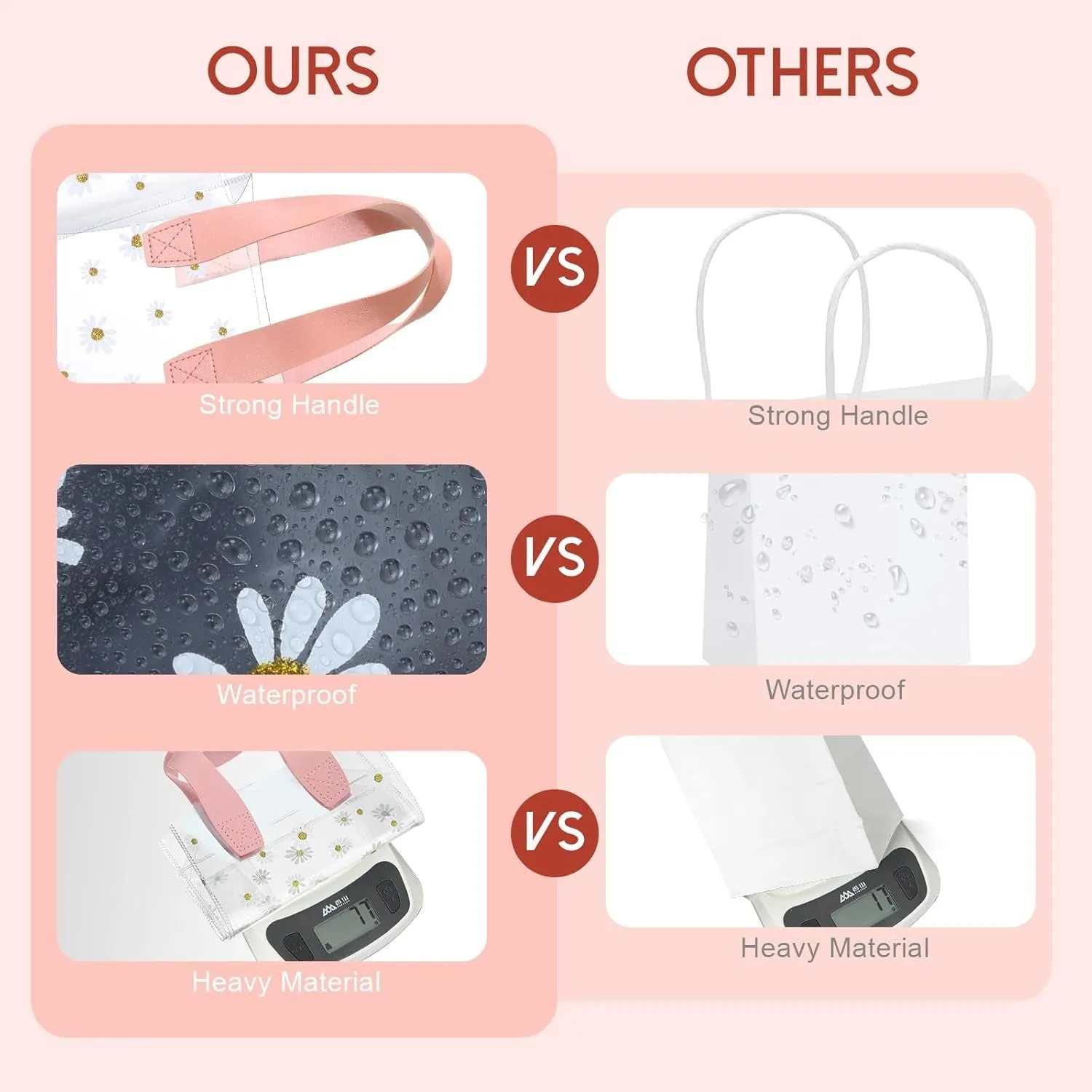 Transparent PVC Tote Bag Goodie Gift Packing Bag