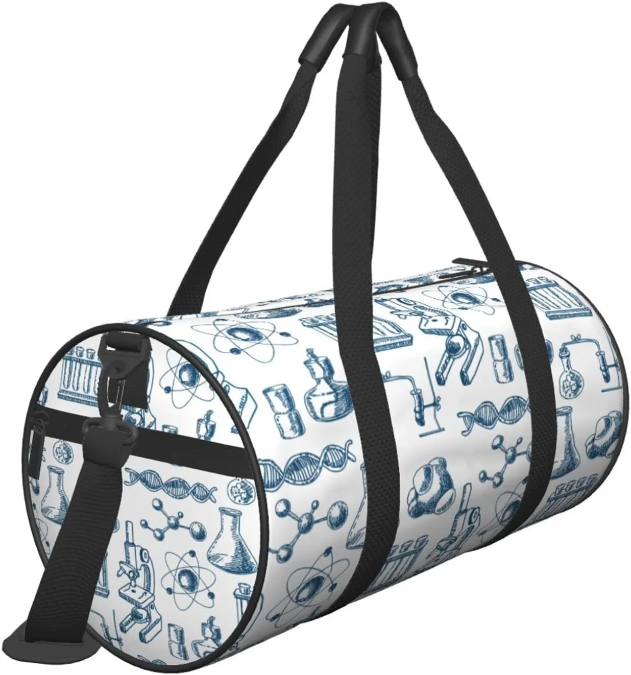 Travel Duffle Bag for Men Women, Chemistry Equipment Duffle Bags for Sport Gym Overnight Luggage
