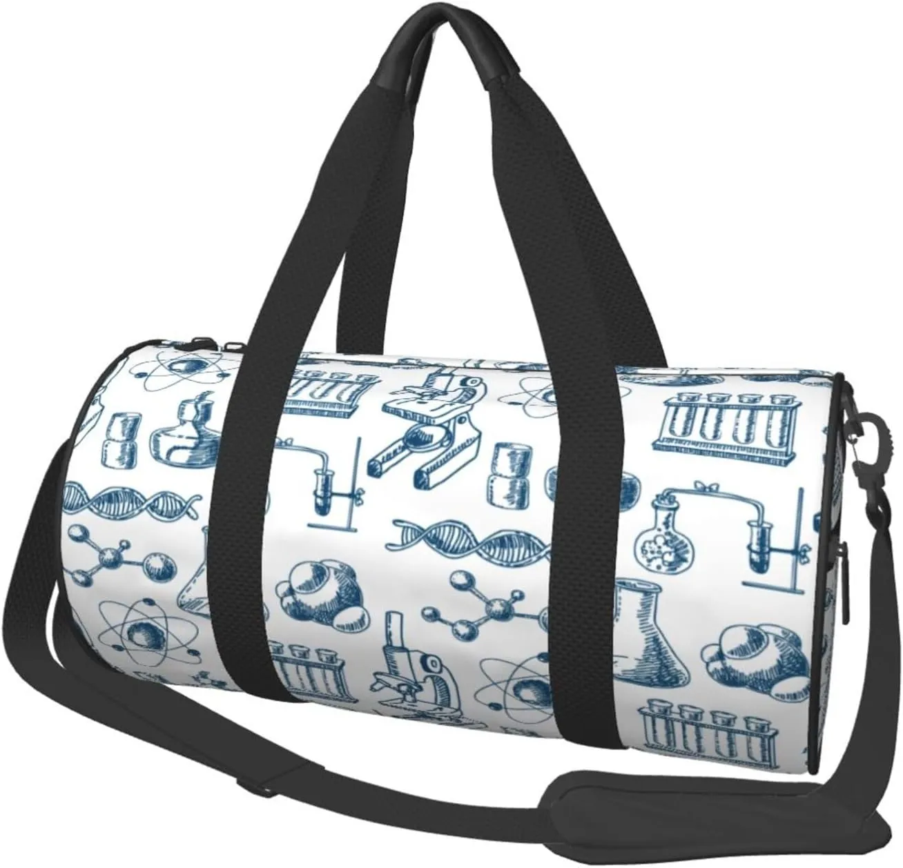 Travel Duffle Bag for Men Women, Chemistry Equipment Duffle Bags for Sport Gym Overnight Luggage