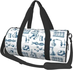 Travel Duffle Bag for Men Women, Chemistry Equipment Duffle Bags for Sport Gym Overnight Luggage