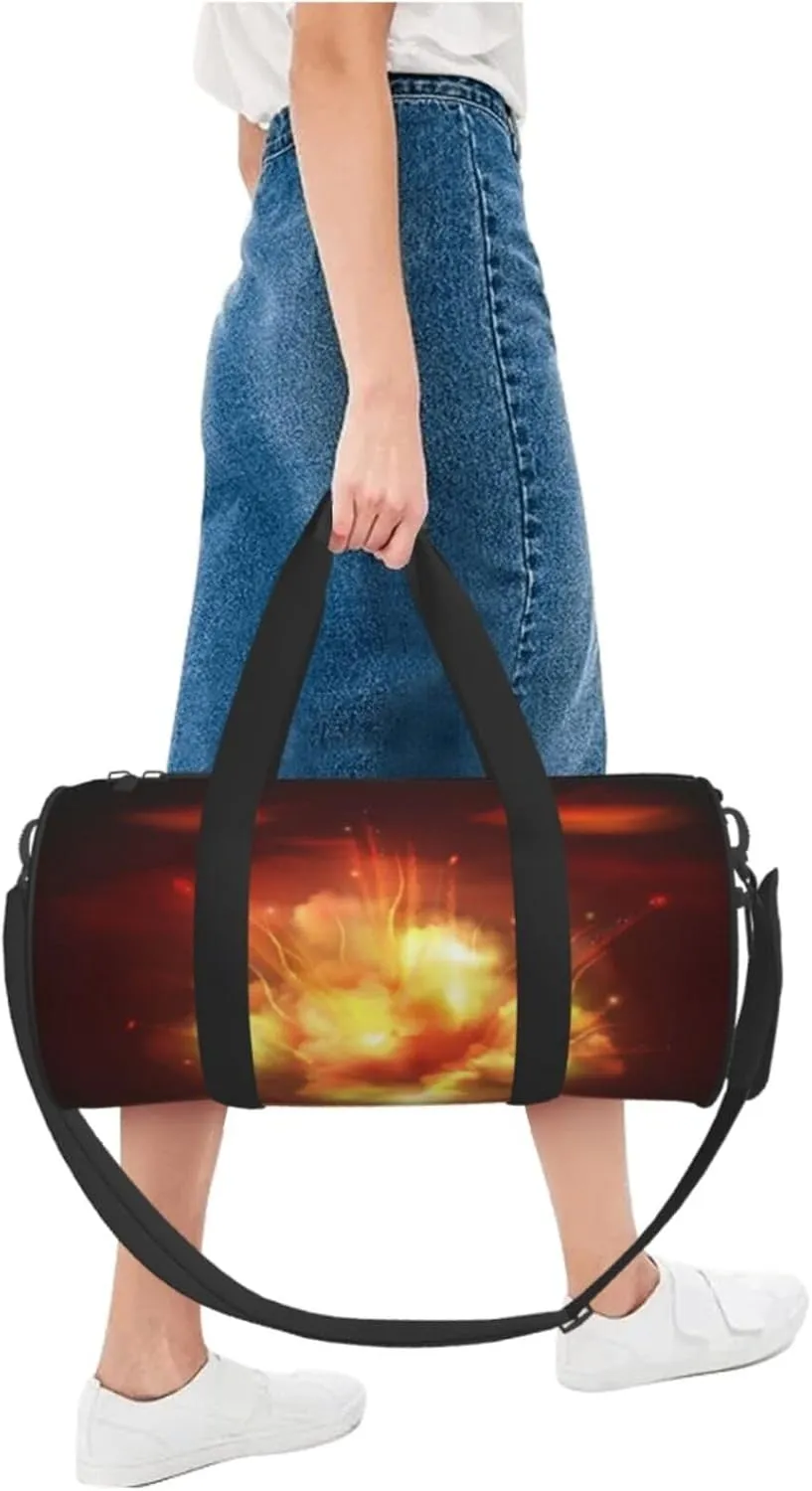 Travel Duffle Bag for Men Women, Night Explosion Duffle Bags for Sport Gym Overnight Luggage