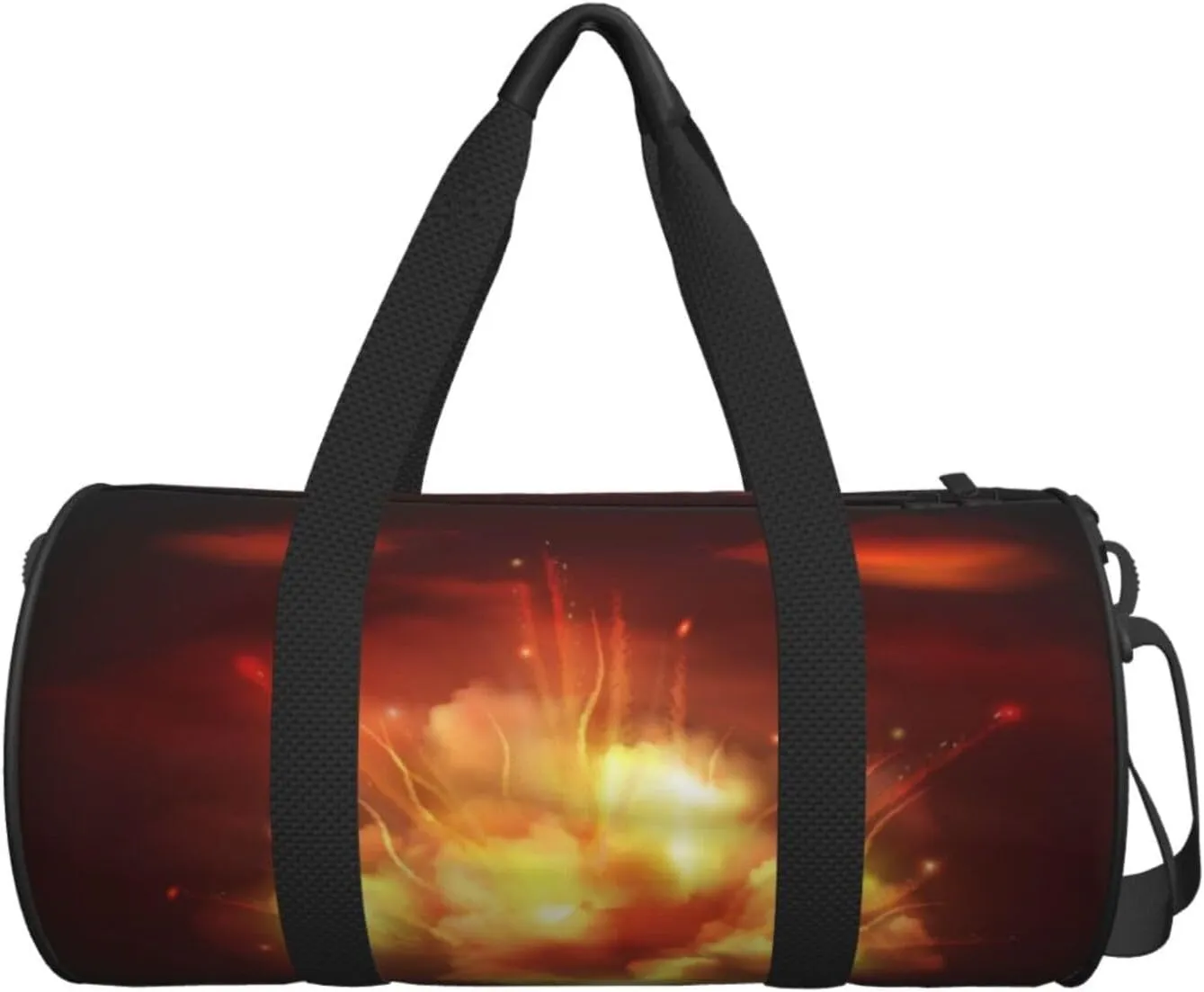 Travel Duffle Bag for Men Women, Night Explosion Duffle Bags for Sport Gym Overnight Luggage