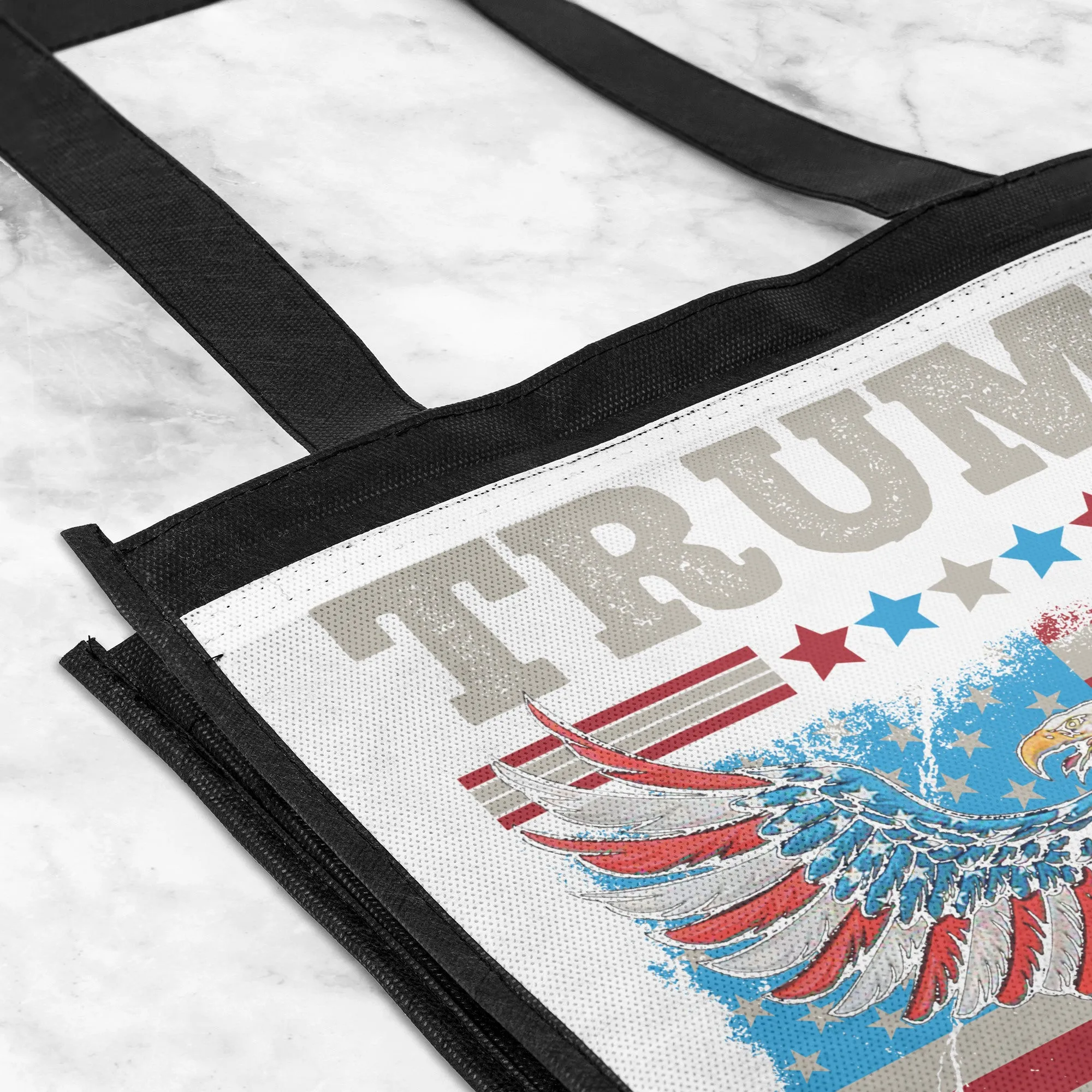 Trump 2024 Tote Bag, Trump Bring Back Plastic Bags Grocery Tote, Funny Tote Bag, Reusable Shopping Bag