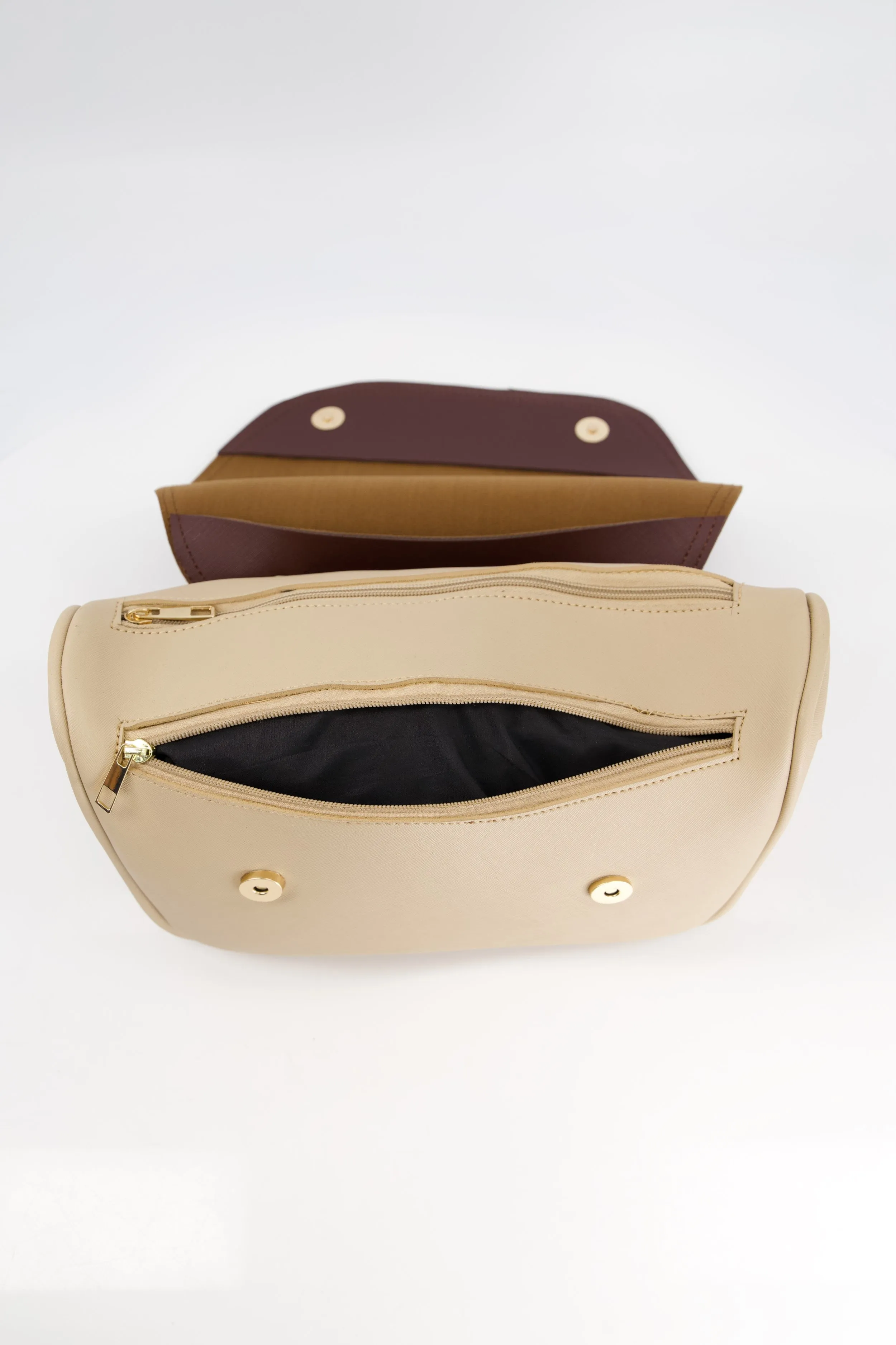 Two-Tone Crossbody Bag