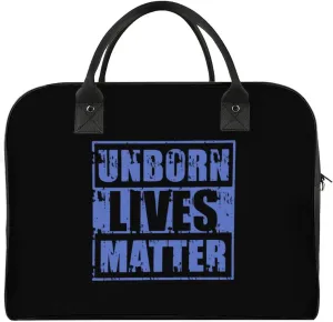 Unborn Lives Matter Duffle Bag for Travel Crossbody Sports Tote Gym Bag Shoulder Weekender Overnight Bag