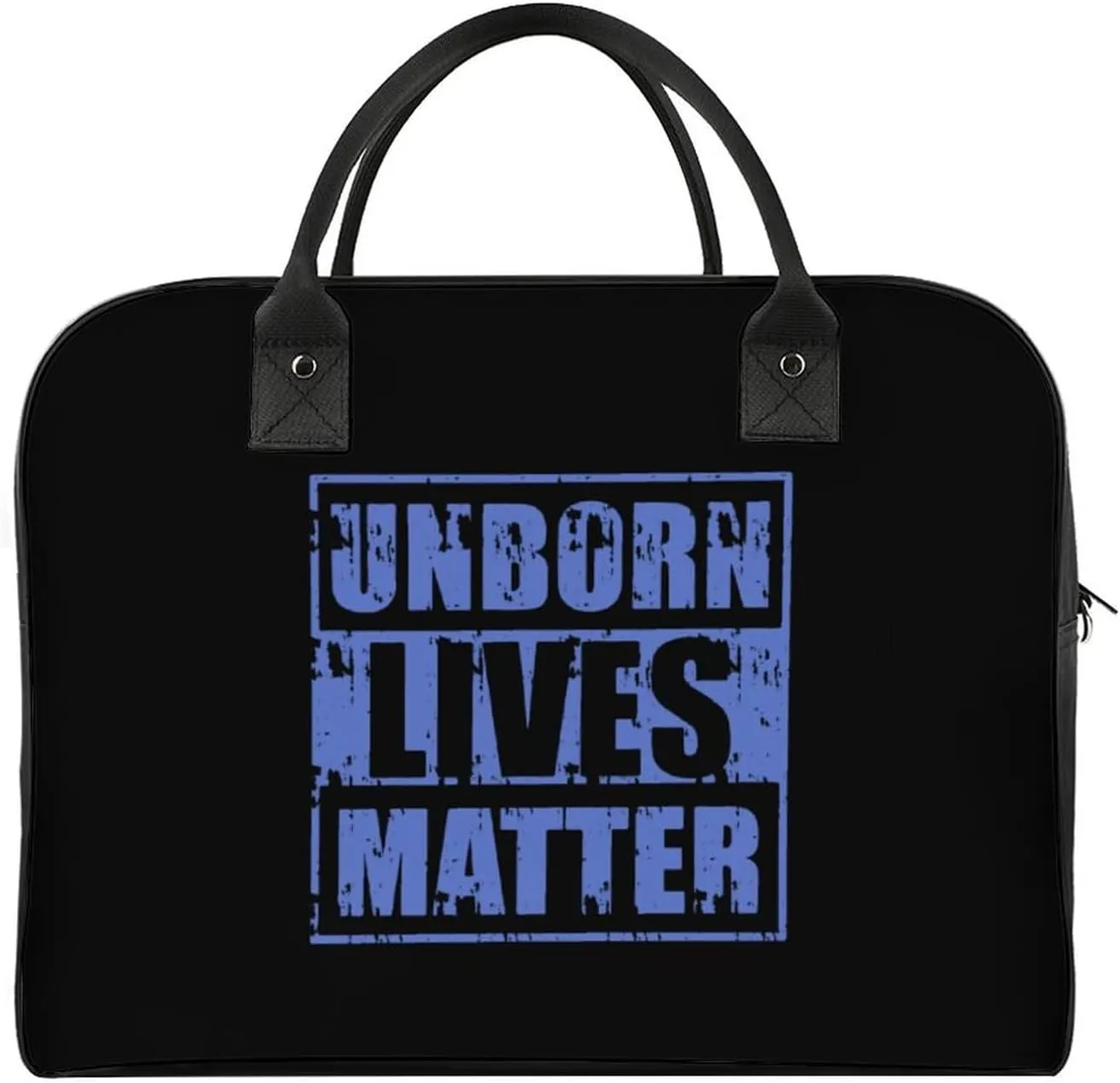 Unborn Lives Matter Duffle Bag for Travel Crossbody Sports Tote Gym Bag Shoulder Weekender Overnight Bag
