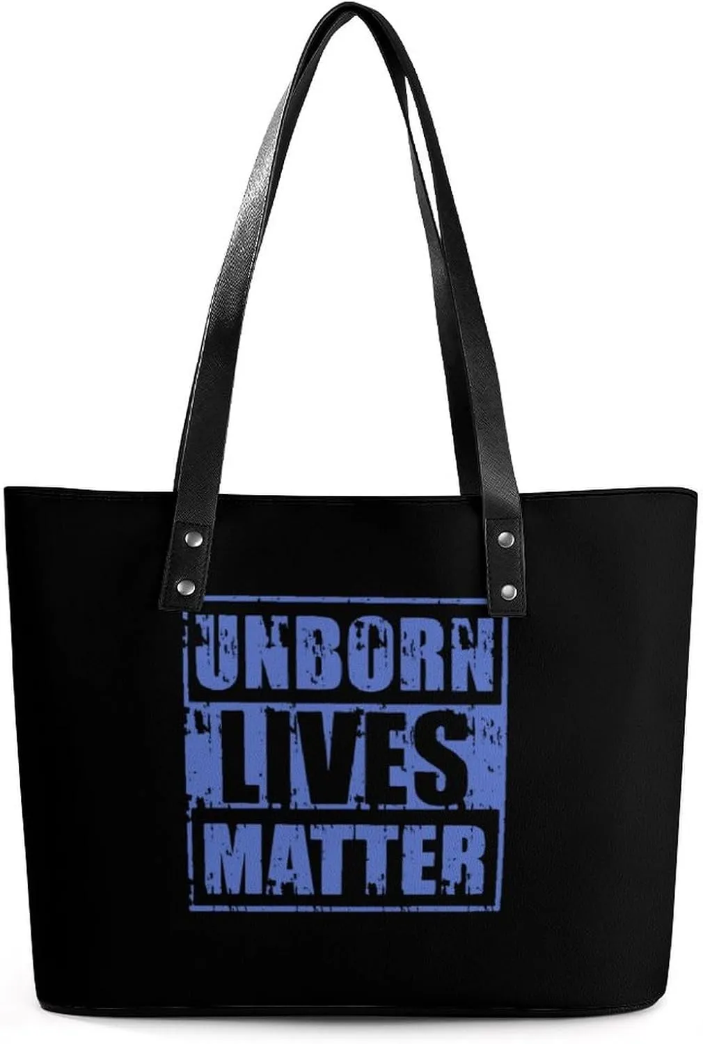 Unborn Lives Matter Tote Bag Ladies Leather Handbags Large Western Purse Shoulder Bag