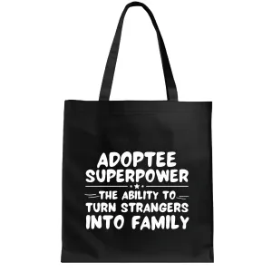 Unique and Heartfelt Gifts for Adoptive and Foster Parents Celebrate Adoption Day Navy Black Multicolor Canvas Tote Bag