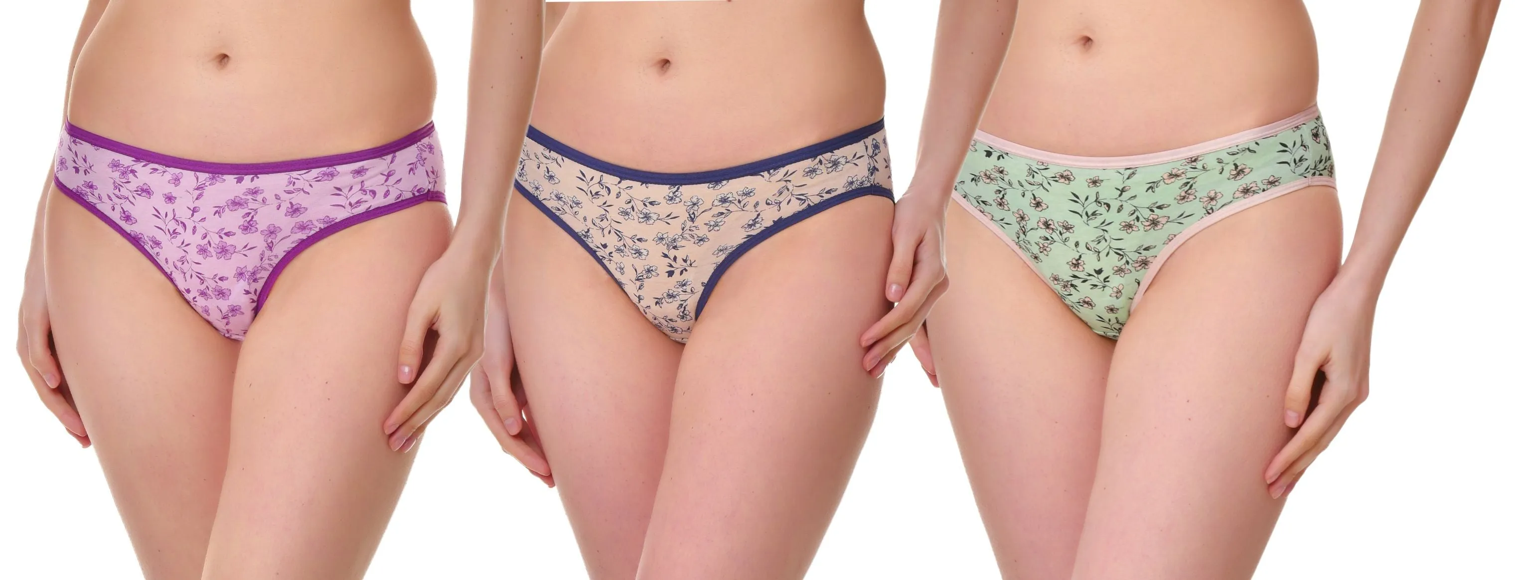 UNMADE BIKINI LINE FLORAL PRINT (PACK OF 3)