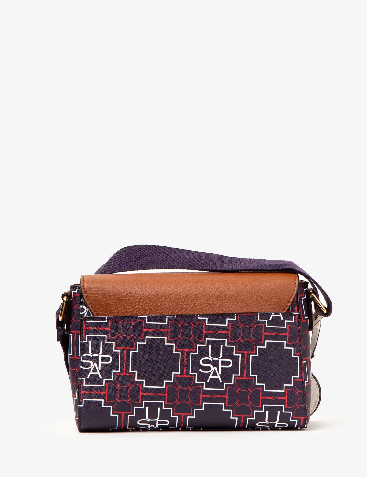 USPA GEOMETRIC PRINT CROSSBODY BAG