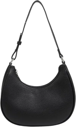 Verdusa Women's Leather Cresent Shoulder Bags Top Handle Hobo Underarm Purse
