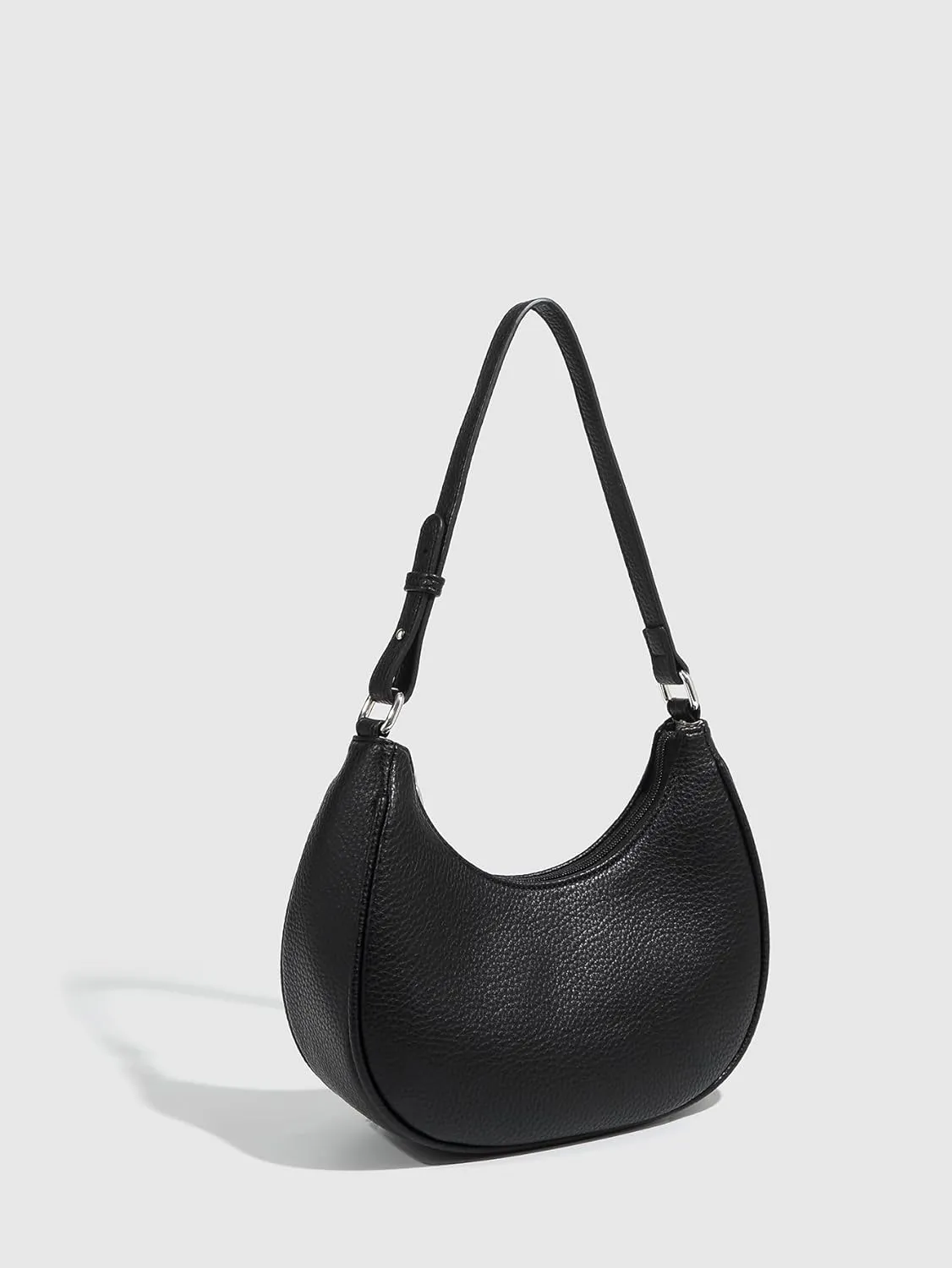 Verdusa Women's Leather Cresent Shoulder Bags Top Handle Hobo Underarm Purse