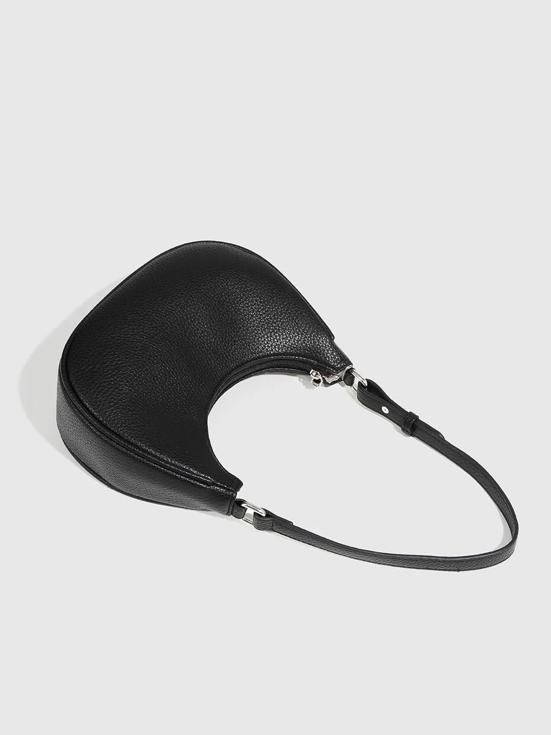 Verdusa Women's Leather Cresent Shoulder Bags Top Handle Hobo Underarm Purse