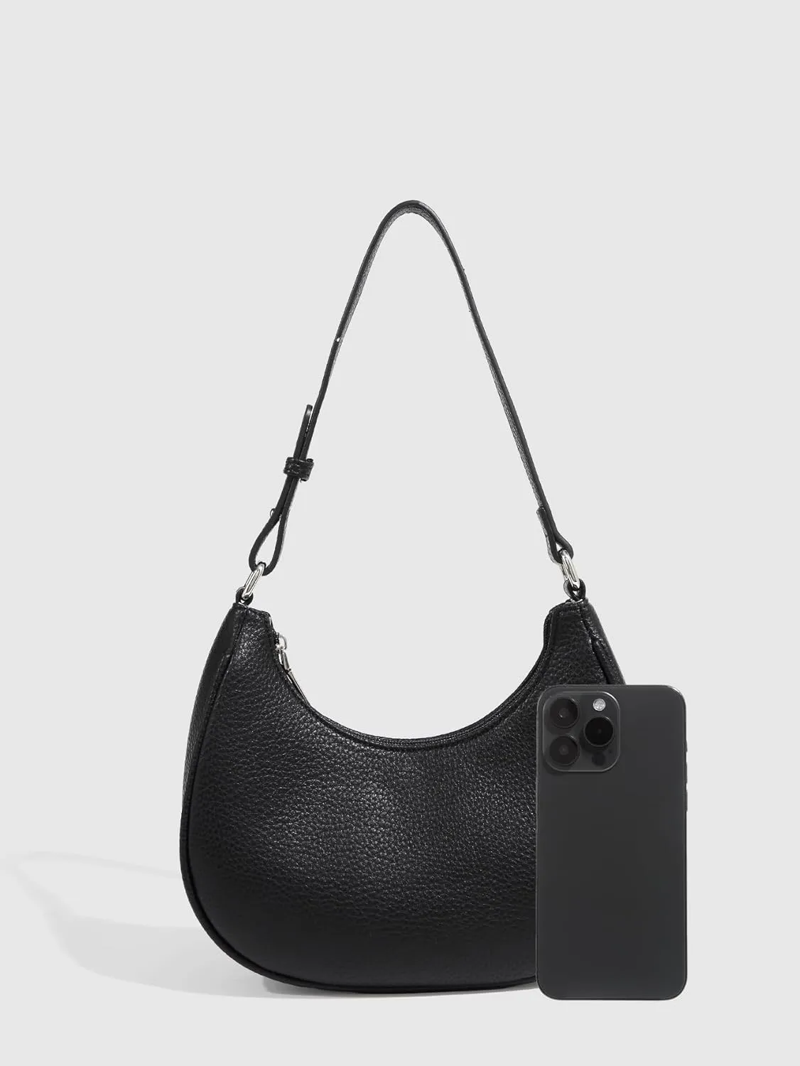 Verdusa Women's Leather Cresent Shoulder Bags Top Handle Hobo Underarm Purse