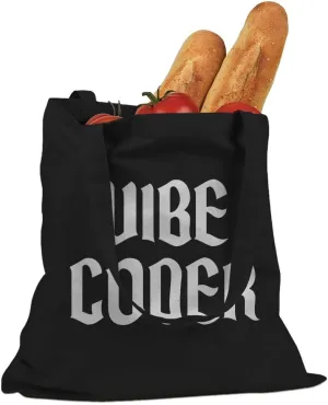 Vibe Coder AI Programmer Developer Cotton Canvas Tote Bag