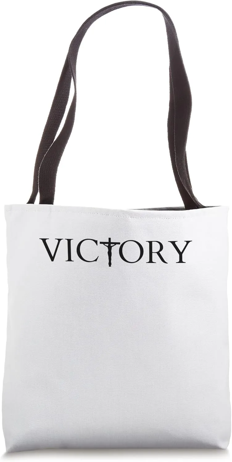 victory in Jesus, Christian victory, religious graphic Tote Bag