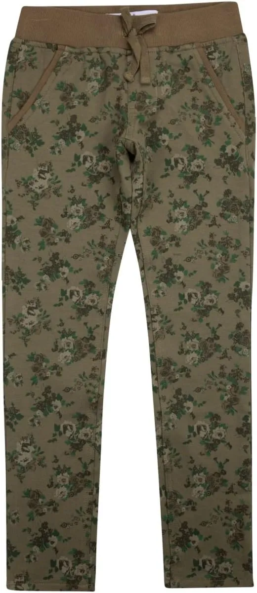 VIGOSS Girls Printed Leggings Knit Active Pants (8) Fern Green