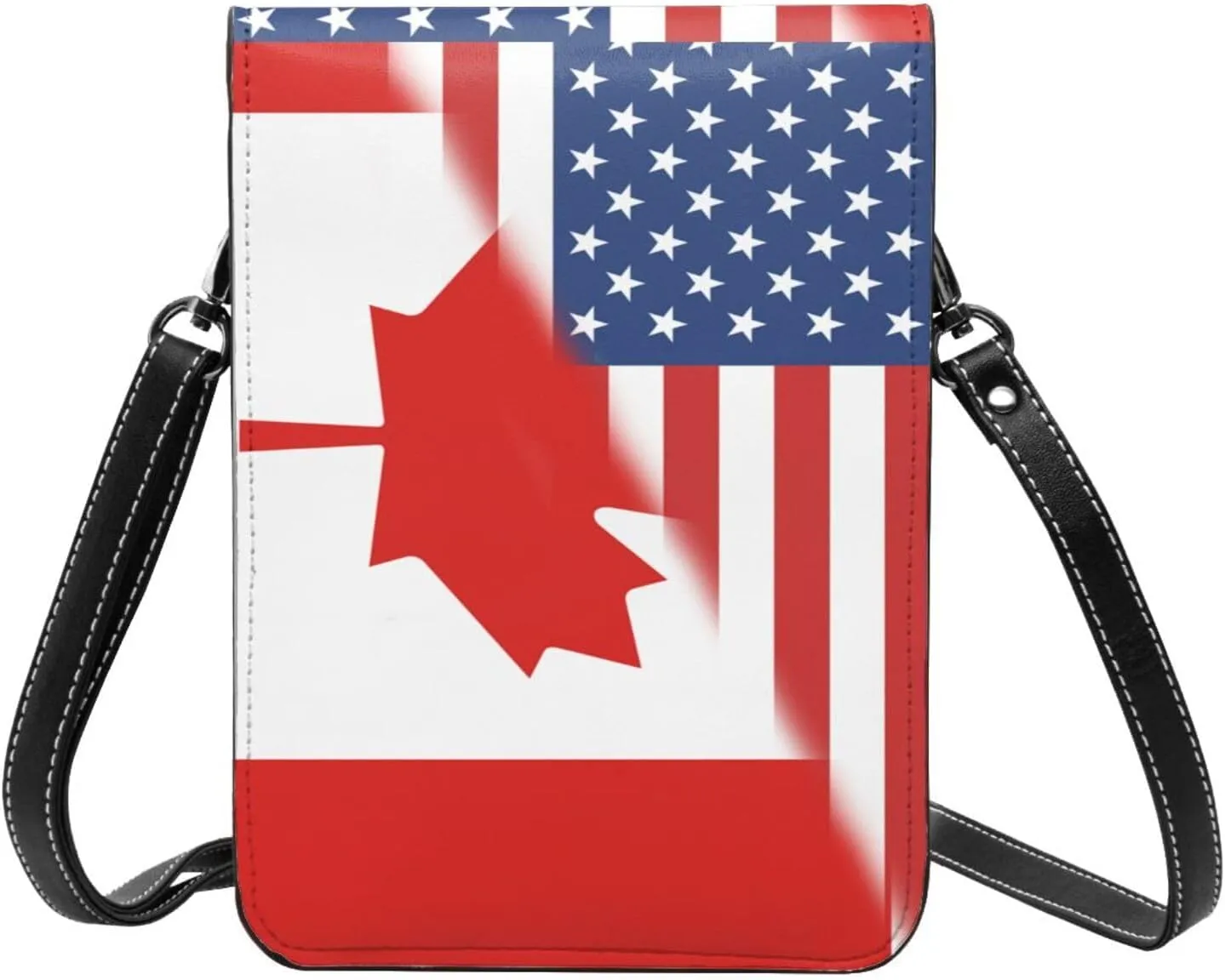 Vintage America Dominica Flag Small Crossbody Purse Cell Phone Bag for Women Girls Mini Over Shoulder Handbag Wallet