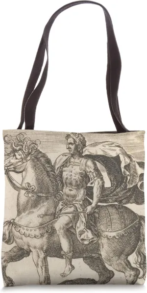 Vintage Augustus Caesar Illustrative Portrait (1587) Tote Bag