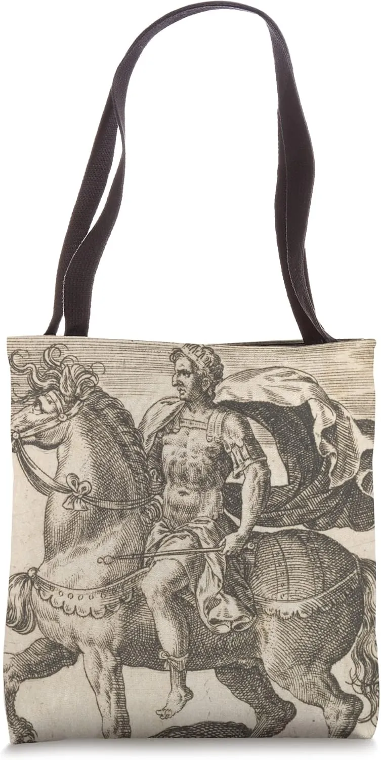 Vintage Augustus Caesar Illustrative Portrait (1587) Tote Bag