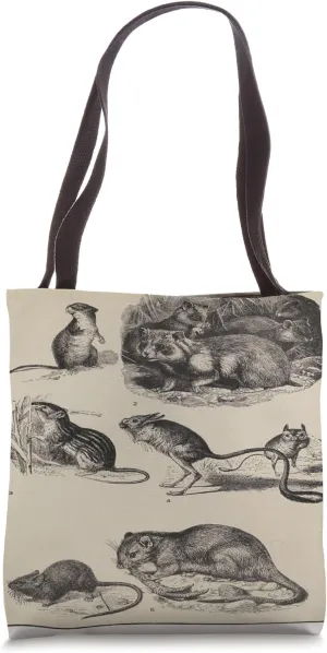 Vintage Mice Species Diagram (1922) Tote Bag