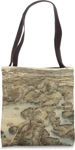Vintage Middlesex Fells Reservation Map (1903) Tote Bag