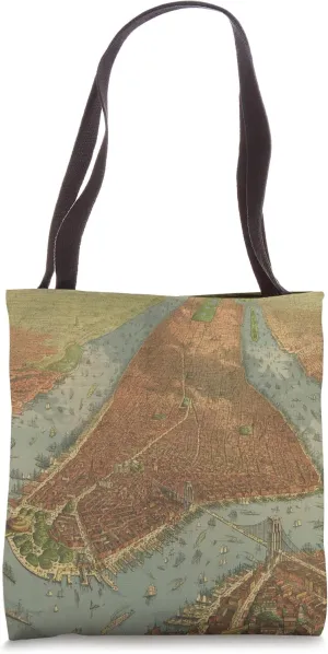 Vintage New York City Map (1879) Tote Bag
