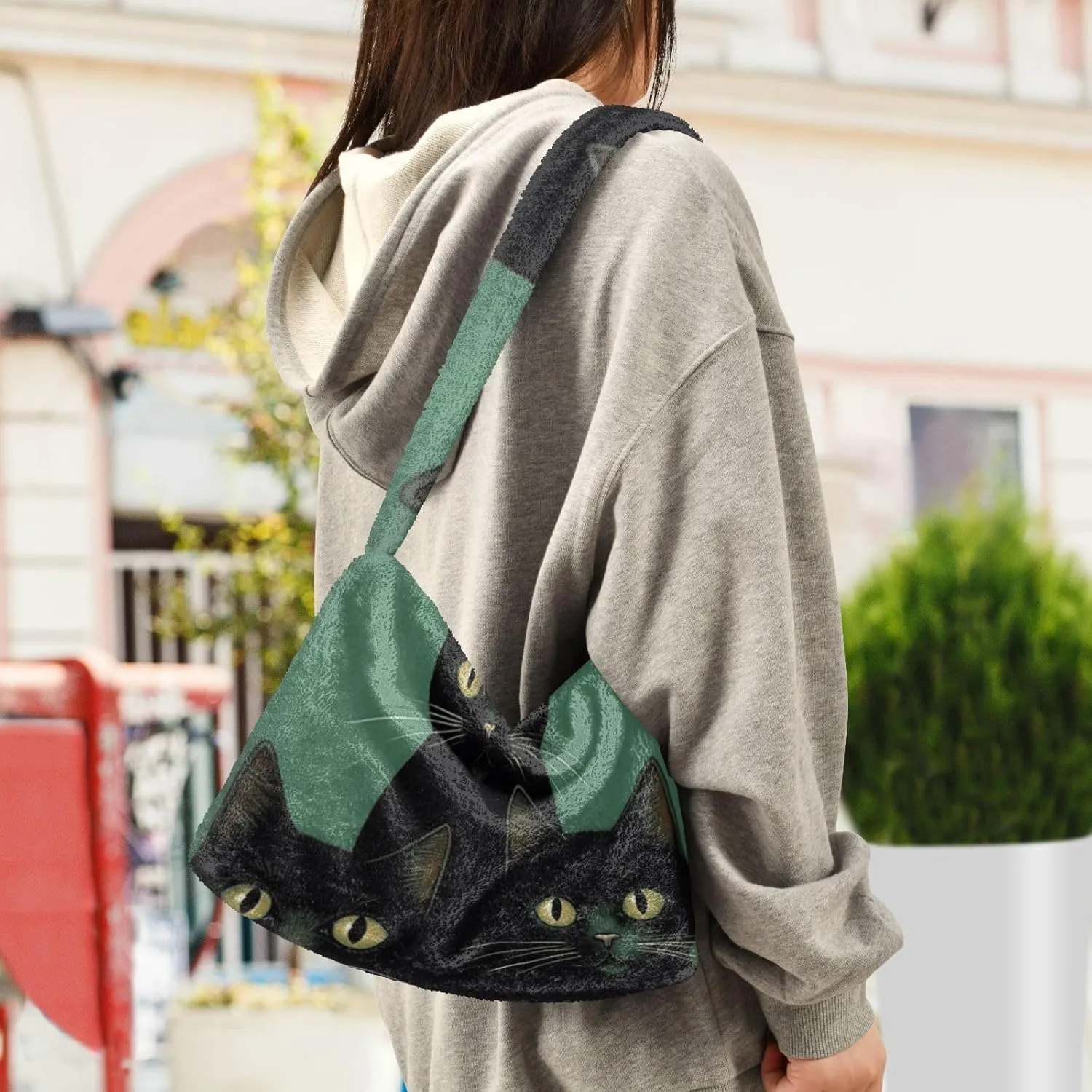 Vintage Plant Rose Dragonfly Wind Shoulder Tote Bag, Soft Shoulder Bag, Shoulder Handbag Women