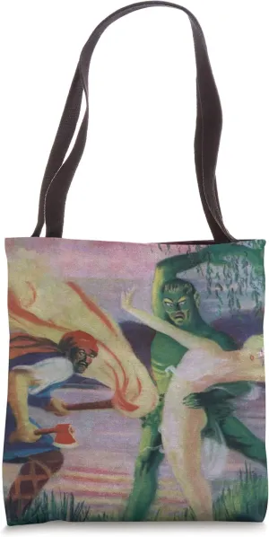 Vintage Swamp Monster Illustration (1926) Tote Bag