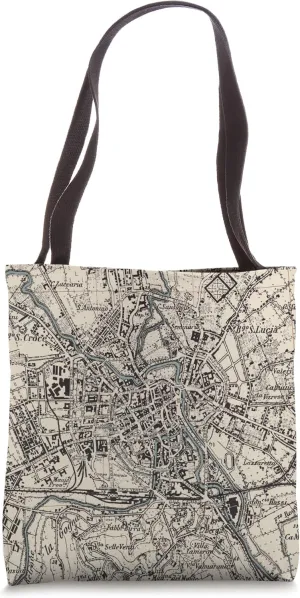 Vintage Vicenza Italy Map (1943) Tote Bag