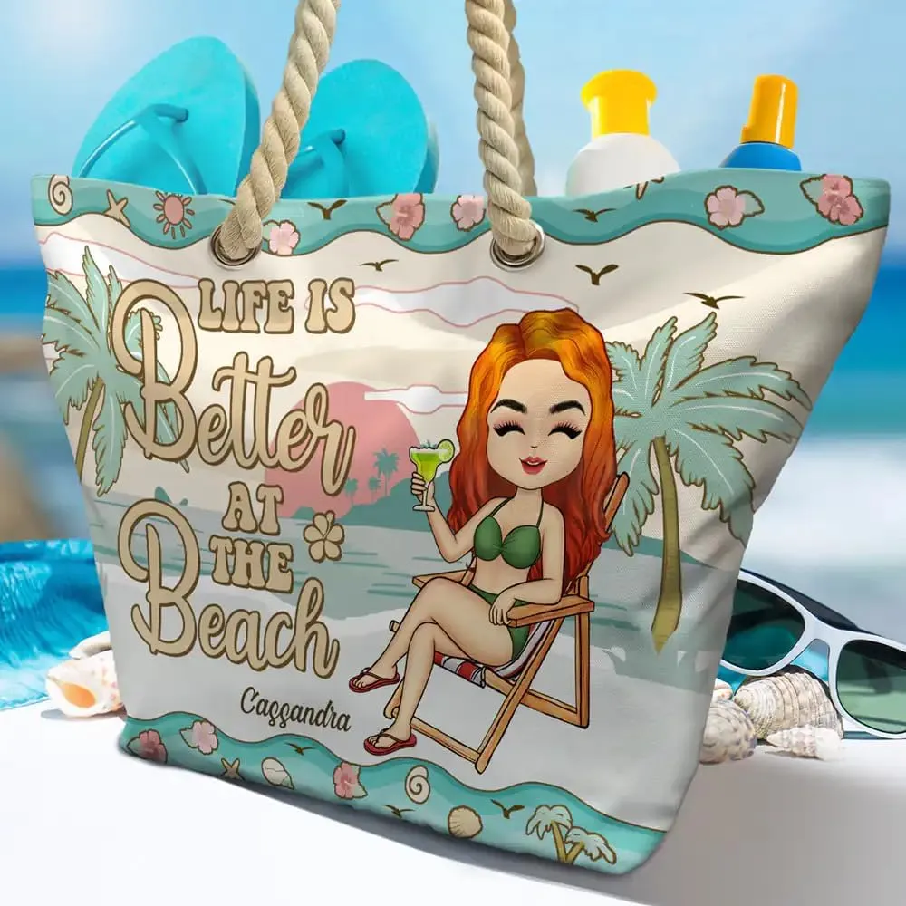 WANDER PRINTS Personalized Beach Bag - Gift for Bestie