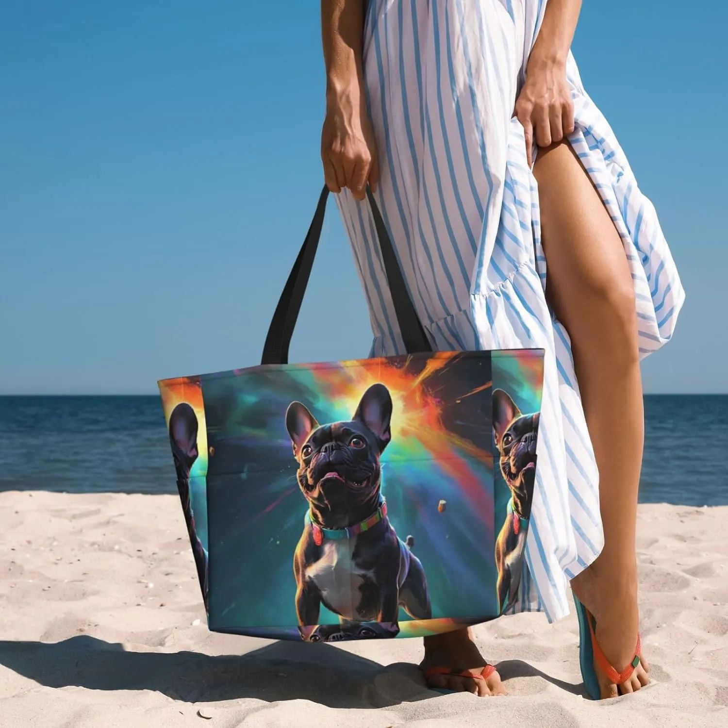 Waterproof Beach Tote Pool Bags for Women Ladies, Extra Large Gym Tote Carry On Bag for Weekender Travel