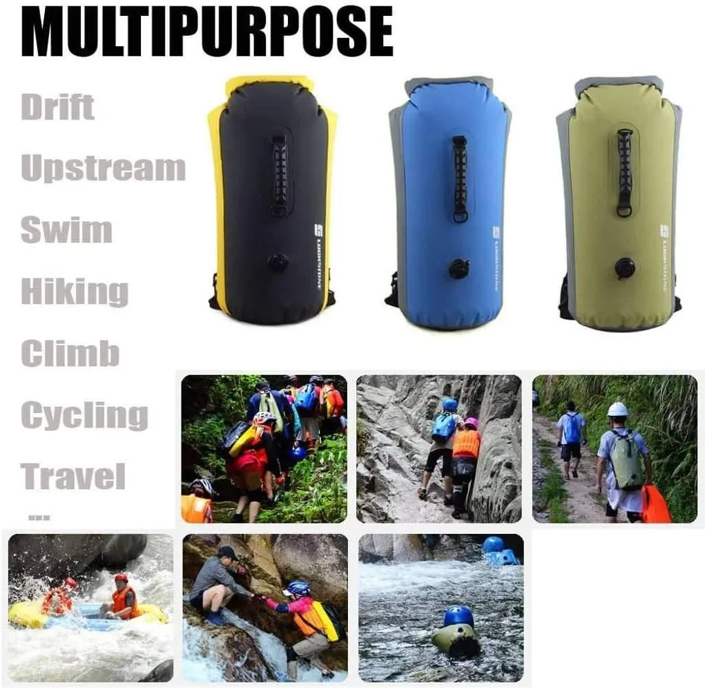 Waterproof Dry Bag Backpack 23L 35L 60L, Portable Dry Storage Bag For Water Sports - Fishing, Boating, Kayaking,Camping, Surfing, Rafting Gifts For Men And Women-green-25L