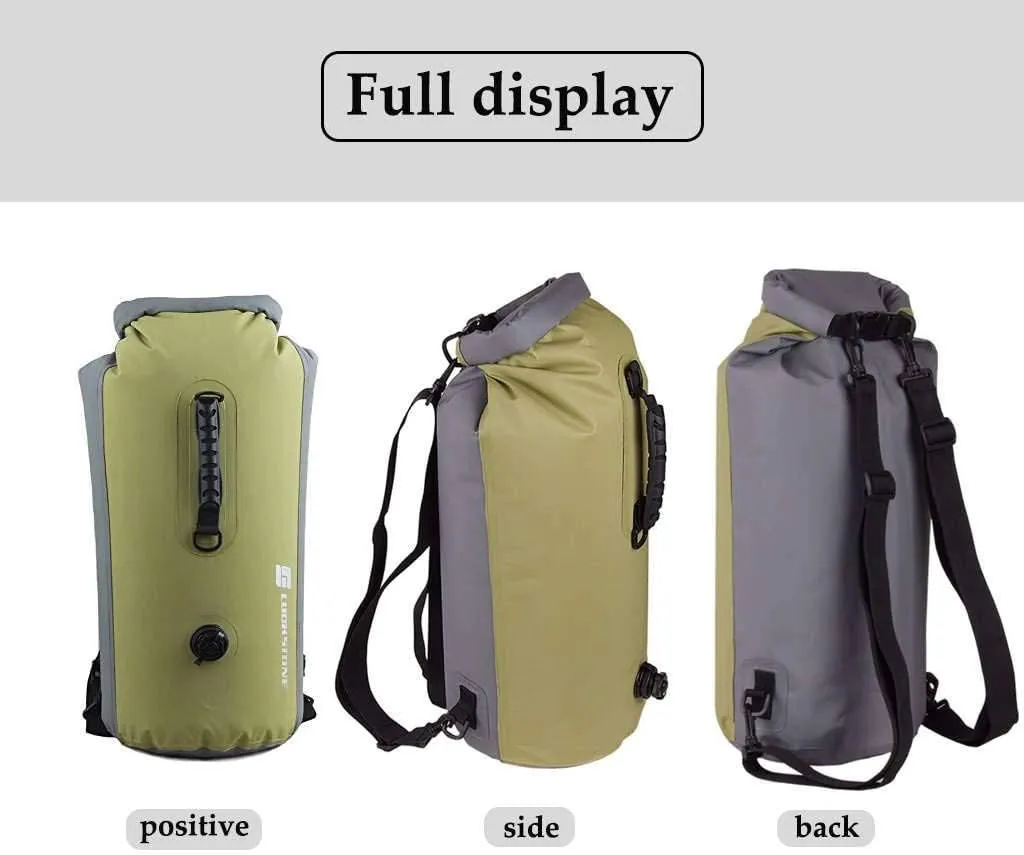 Waterproof Dry Bag Backpack 23L 35L 60L, Portable Dry Storage Bag For Water Sports - Fishing, Boating, Kayaking,Camping, Surfing, Rafting Gifts For Men And Women-green-25L