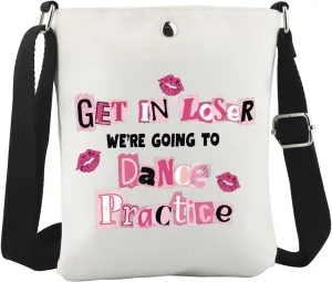 WCGXKO Dance Practice Inspired Crossbody Bag Dance Mom Gift Dance Squad Gift Gymnastics Lover Gift