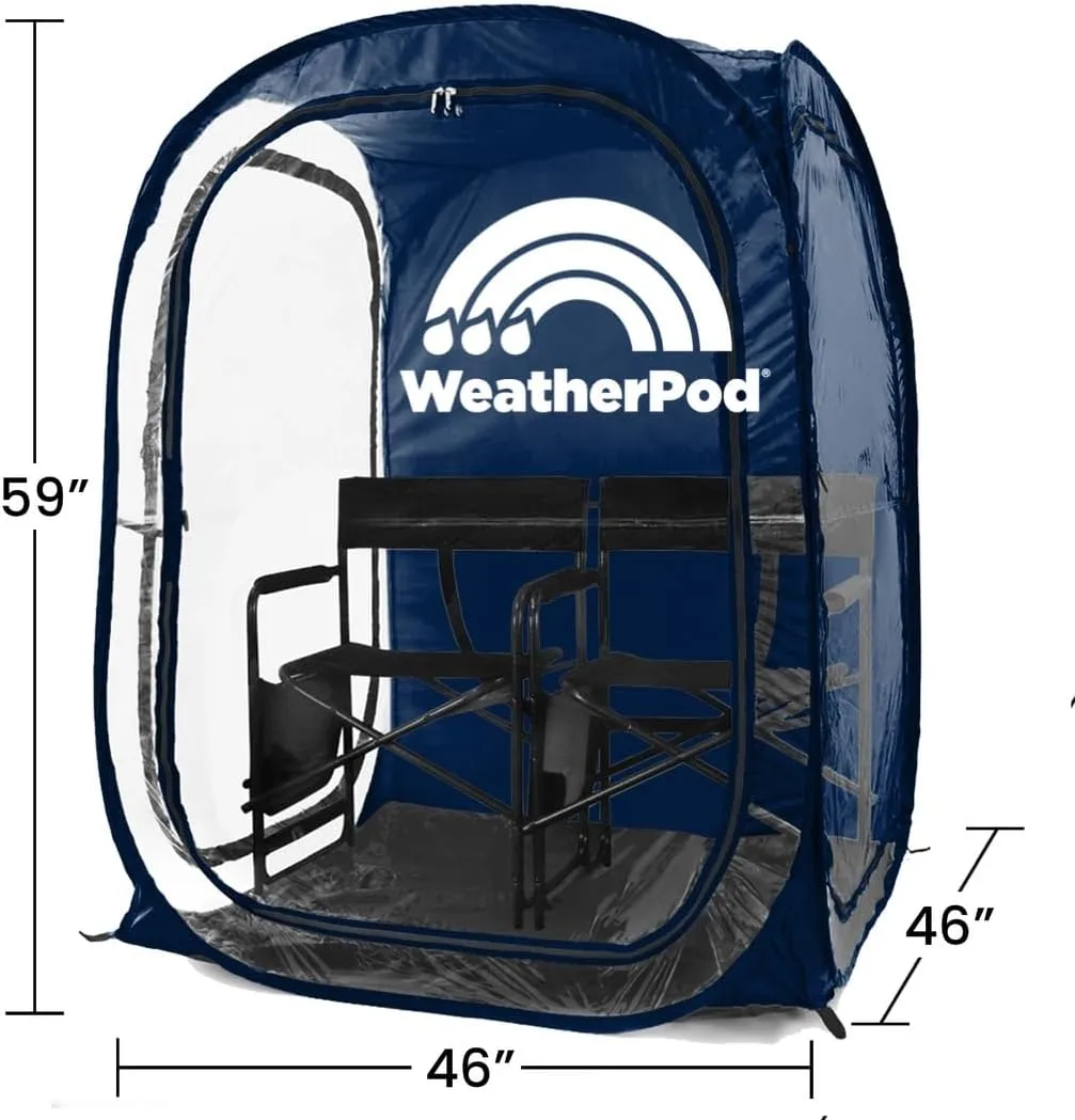 WeatherPod® The Original Shark Tank MyPod™ 1-2 Person Pop-Up Pod - Stay Warm, Dry, and Out of The Sun - Weather Pod for Sports, Rain, or Wind