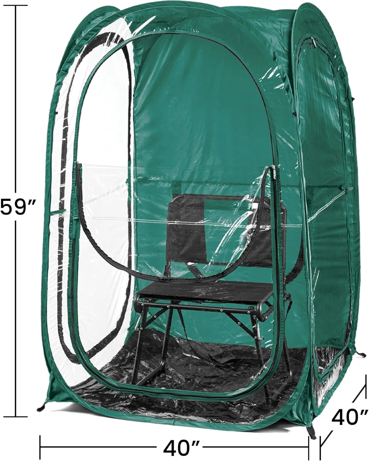 WeatherPod® The Original Shark Tank MyPod™ 1-2 Person Pop-Up Pod - Stay Warm, Dry, and Out of The Sun - Weather Pod for Sports, Rain, or Wind