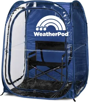 WeatherPod® The Original Shark Tank MyPod™ 1-2 Person Pop-Up Pod - Stay Warm, Dry, and Out of The Sun - Weather Pod for Sports, Rain, or Wind