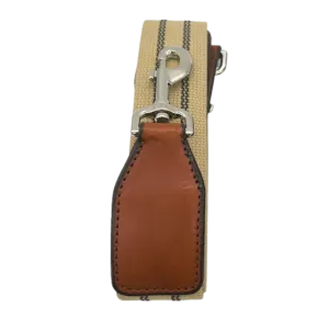 Webbing and Bridle Leather Shoulder Bag Strap