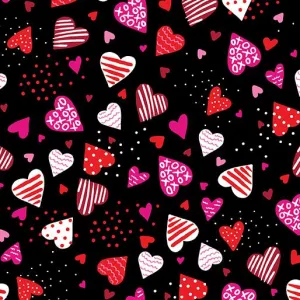 Whole Lotta Love by Benartex LOVE YA/BLACK