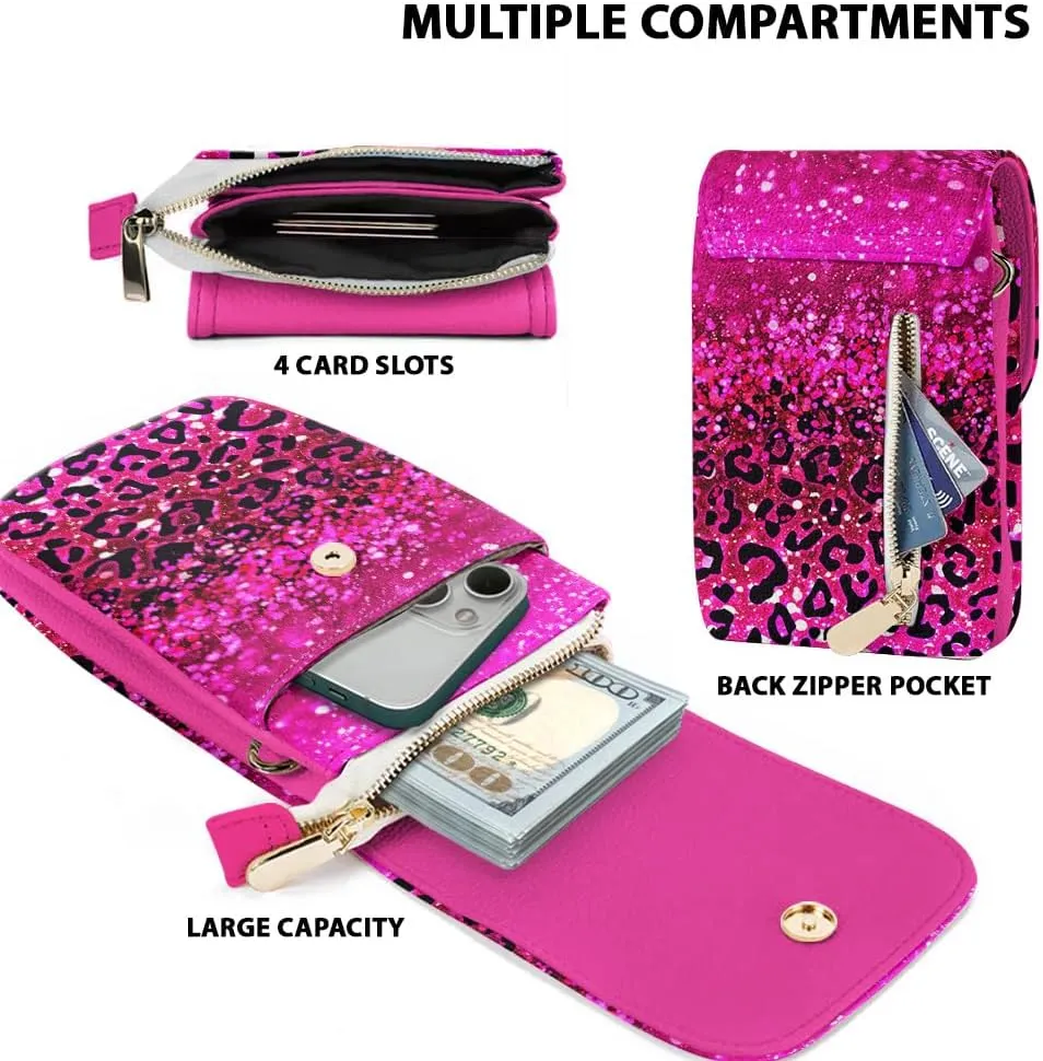 WIRESTER Small Crossbody Cell Phone Bag, Cute Shoulder Bag, Fashionable Bag for Walking, Traveling, Shopping, Working