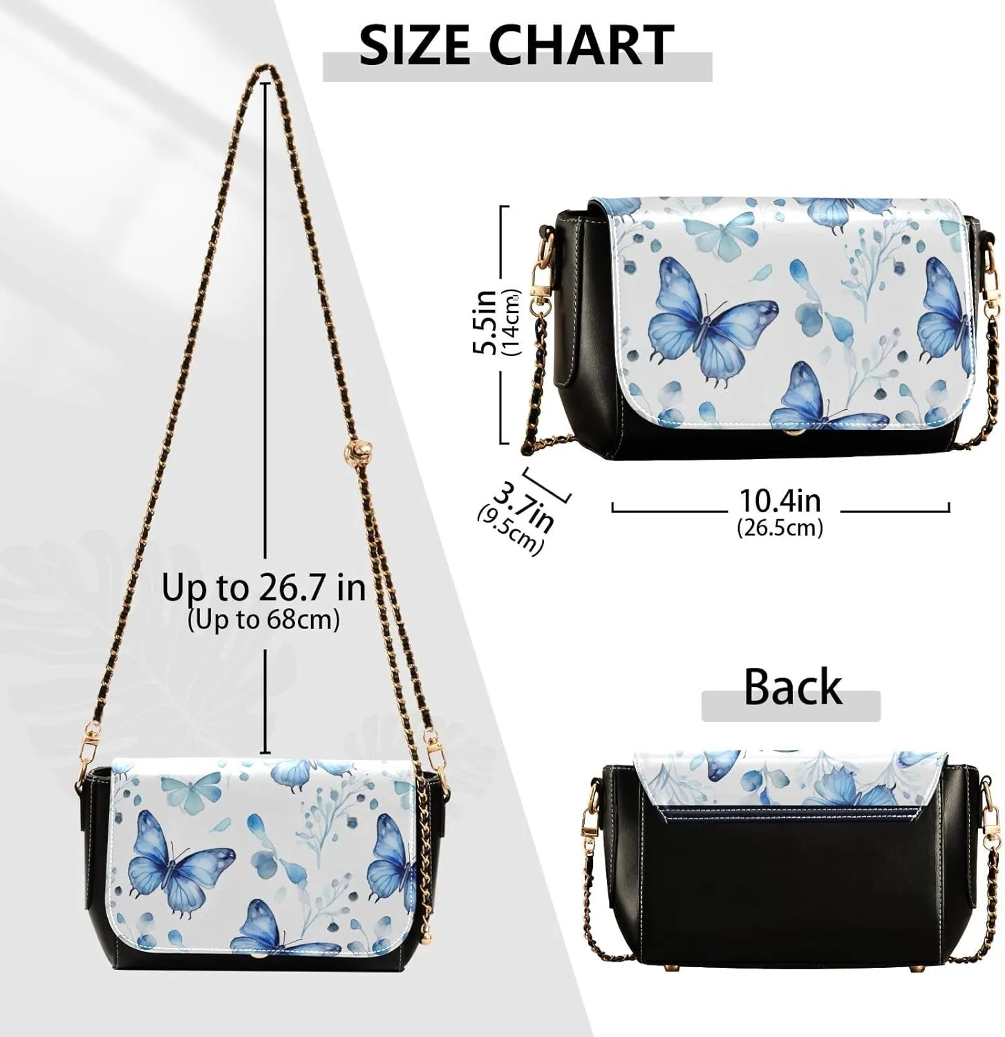 Wolf Colourful with Stars and Trees Women Crossbody Shoulder Bag, Leather Bags for Women Trendy