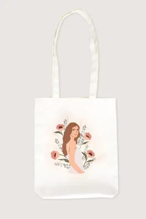 Woman in Bloom Tote Bag