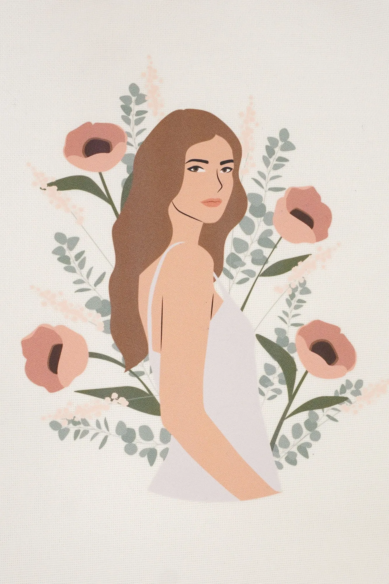 Woman in Bloom Tote Bag